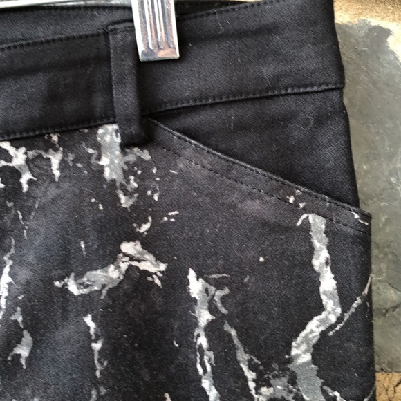 BALENCIAGA Black Marble Print Jean SZ 38 - Picture 4 of 12